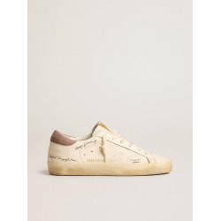 Women's Super-Star in nappa leather with perforated star and suede heel tab