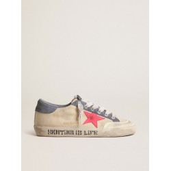 Super-Star Penstar LTD in canvas with lobster-colored suede star