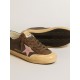 Women's Super-Star Penstar LTD in brown leather with pink suede star