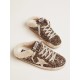 Women's Super-Star Sabot with glitter and shearling interior