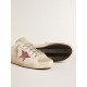 Bio-based Super-Star Sabot with pink glitter star and suede toe