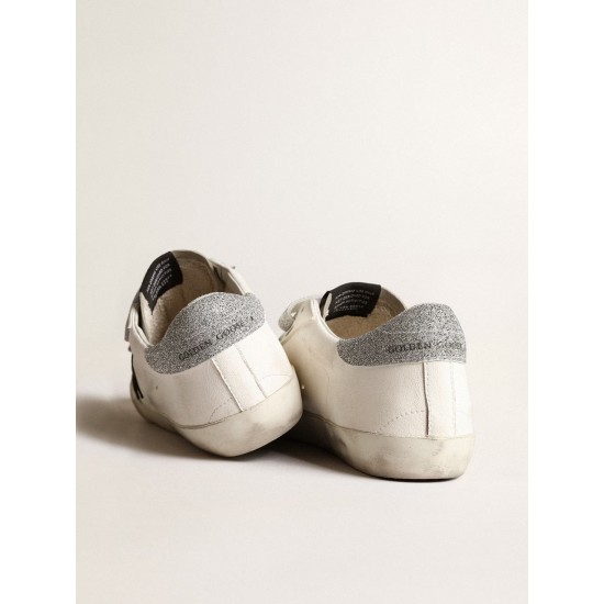 Old School with suede star and Swarovski crystal straps