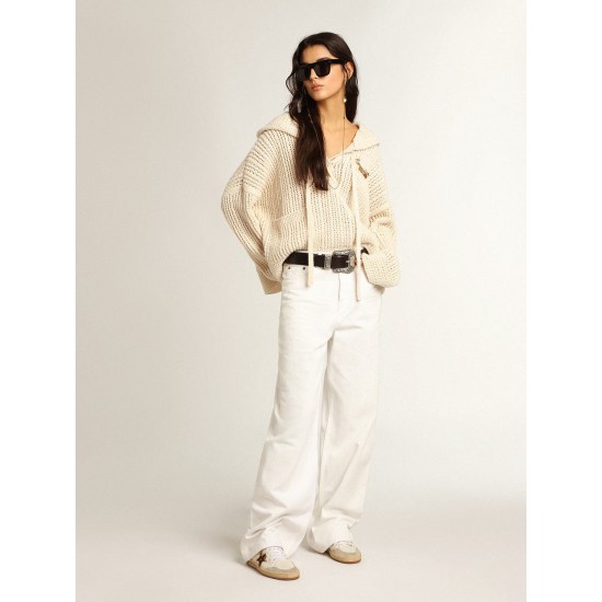 Women's Ball Star with leopard print pony skin star and black heel tab