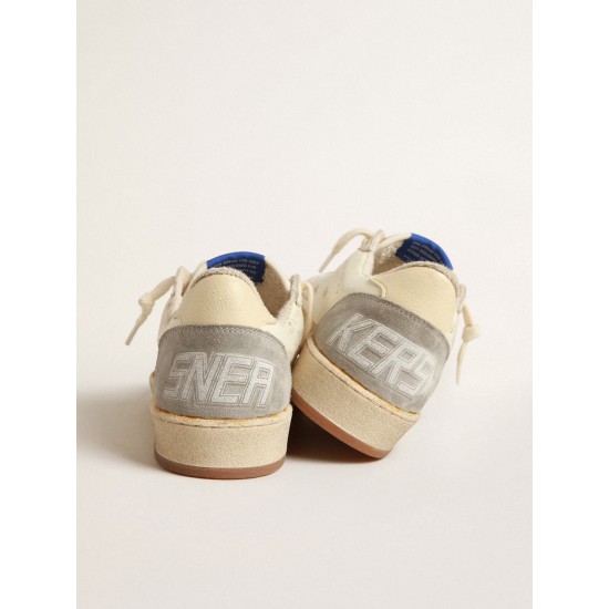 Ball Star in nappa leather with gray suede star and beige heel tab