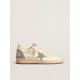 Ball Star in nappa leather with gray suede star and beige heel tab