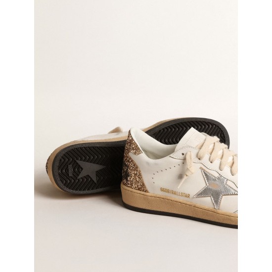 Ball Star with metallic leather star and glitter heel tab