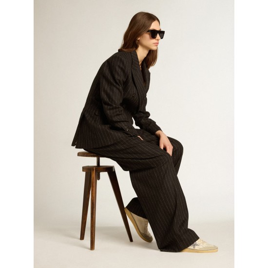 Ball Star LTD with glitter star and pink suede heel tab