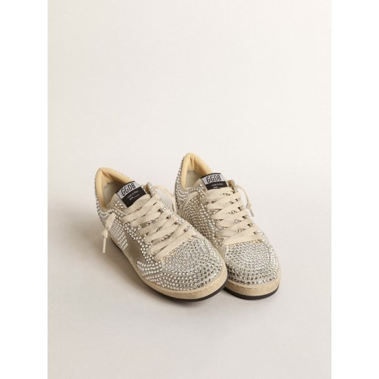 Ball Star LTD with Swarovski crystals and gray suede star