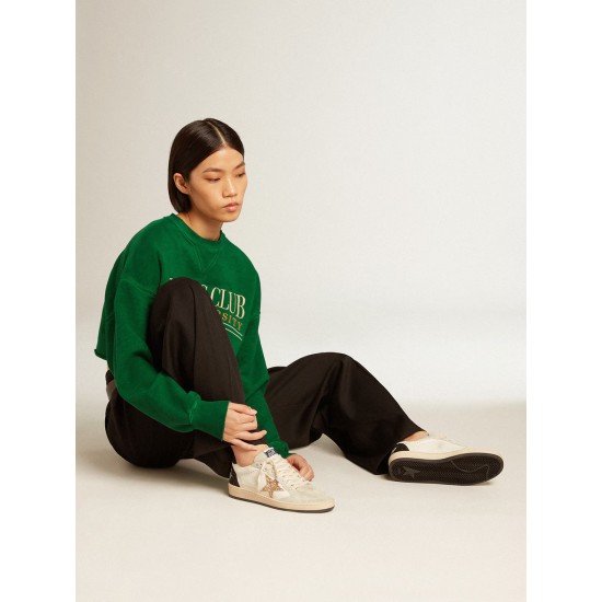 Ball Star LTD in nappa leather and suede with glitter star and black heel tab