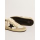 Ball Star in nappa and suede with black glitter star and heel tab