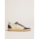Ball Star LTD in nappa leather and suede with cream star and silver heel tab