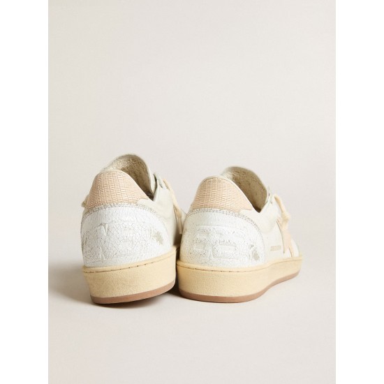 Women’s Ball Star LTD CNY in white leather with ivory star