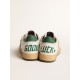 Women's Ball Star Wishes in white nappa leather with green leather star and heel tab