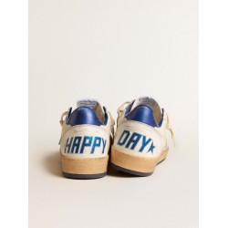Women’s Ball Star Wishes in white nappa leather with bright blue star and heel tab