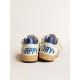 Women’s Ball Star Wishes in white nappa leather with bright blue star and heel tab