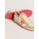 Women's Ball Star LTD in nappa with pink suede star and dove-gray inserts