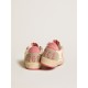 Women's Ball Star LTD in nappa with pink suede star and dove-gray inserts