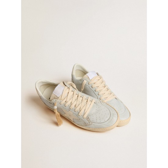 Ball Star LTD in baby blue nappa with white star