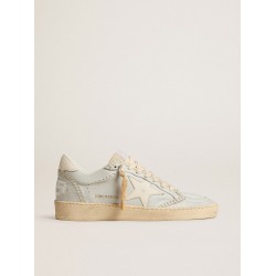 Ball Star LTD in baby blue nappa with white star