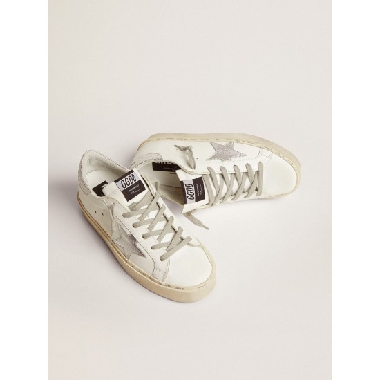 Women's Hi Star with star and metallic silver heel