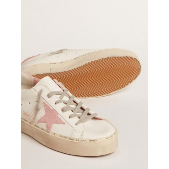 Hi Star with suede star and old rose leather heel tab