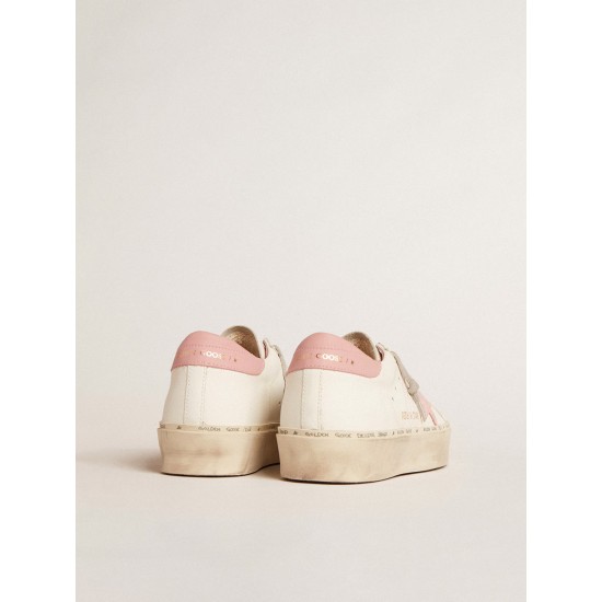 Hi Star with suede star and old rose leather heel tab