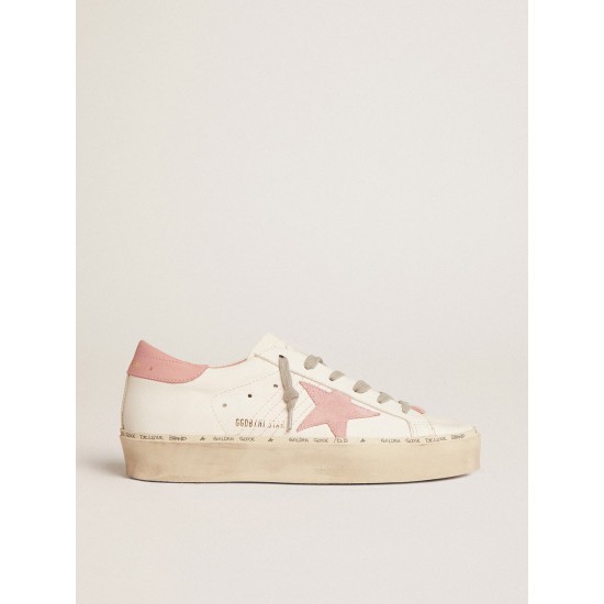 Hi Star with suede star and old rose leather heel tab