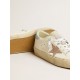 Hi Star LTD with pink suede star and light blue leather heel tab