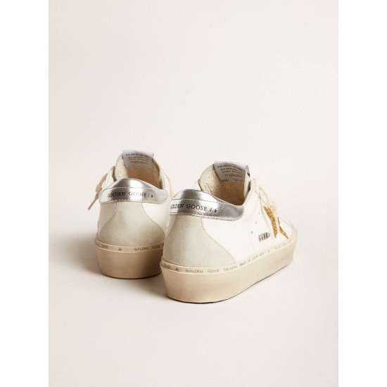 Hi Star with Swarovski crystal star and silver leather heel tab