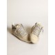 Women's Mid Star LTD in cream-colored mesh with silver star