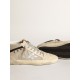 Women's Mid Star LTD in cream-colored mesh with silver star