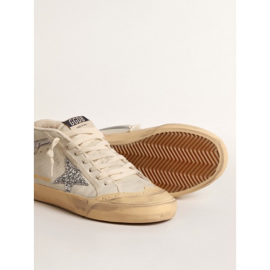 Mid Star LTD with glitter star and metallic leather flash