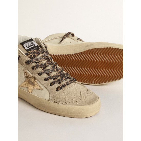 Mid Star with metallic leather star and Swarovski crystal flash