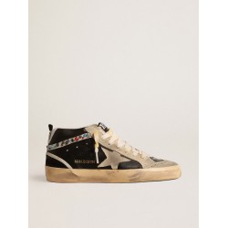 Mid Star LTD in nappa leather with suede star and studded flash