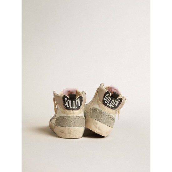 Mid Star LTD with light gray leather star and gray suede inserts