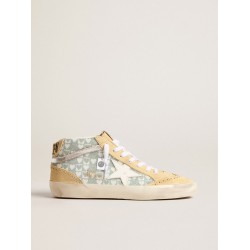 Mid Star with heart print in Swarovski crystals and silver flash