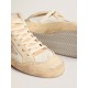 Women's Mid Star with star in light gray suede and gold flash