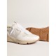 Women's Running Sole in mesh and white nappa