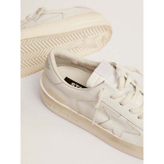 Women's Stardan in total white leather