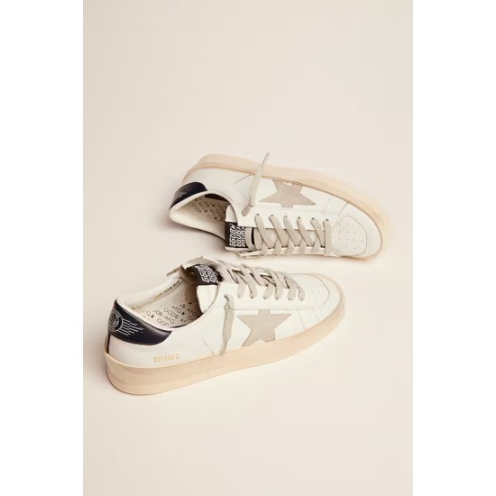 Women’s Stardan with ice-gray suede star and blue heel tab