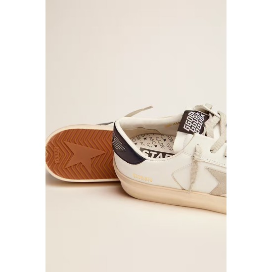Women’s Stardan with ice-gray suede star and blue heel tab