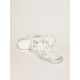 Stardan sneakers in white leather with lived-in treatment