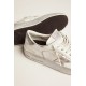 Stardan sneakers with silver metallic leather star and heel tab
