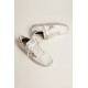 Stardan sneakers with silver metallic leather star and heel tab