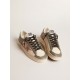 Women’s Stardan LTD in gray leather with a pink leather star and heel tab