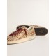 Women's Stardan LTD in animal-print pony skin with gold glitter star