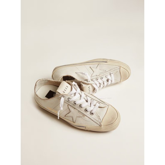 Women's V-Star in vintage effect leather