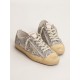 Women's V-Star LTD in silver glitter with ice-gray suede star
