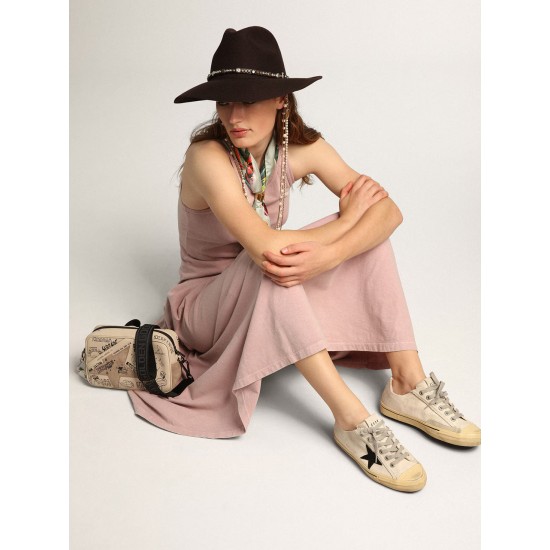 Women's V-Star LTD with black suede star and embroidered lettering