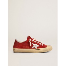 Women's V-Star LTD in dark red suede with silver star